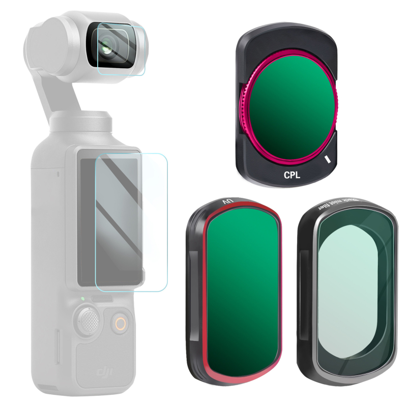 Filtru polarizant Zomei pentru DJI Osmo Pocket 3 – Eliberare magnetică rapidă UV/CPL/ND, Sticlă optică