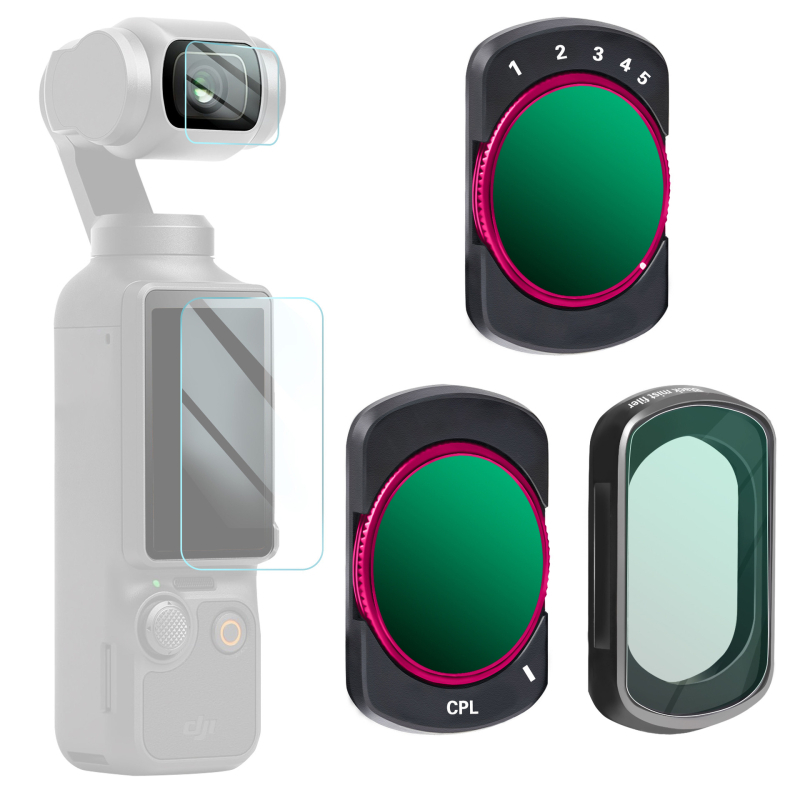 Filtru polarizant Zomei pentru DJI Osmo Pocket 3 – Eliberare magnetică rapidă UV/CPL/ND, Sticlă optică