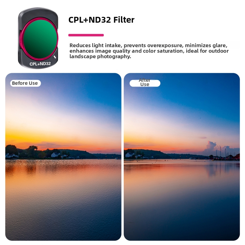 Zomei polarizačný filter pre DJI Osmo Pocket 3 – magnetické rýchle uvoľnenie UV/CPL/ND, optické sklo