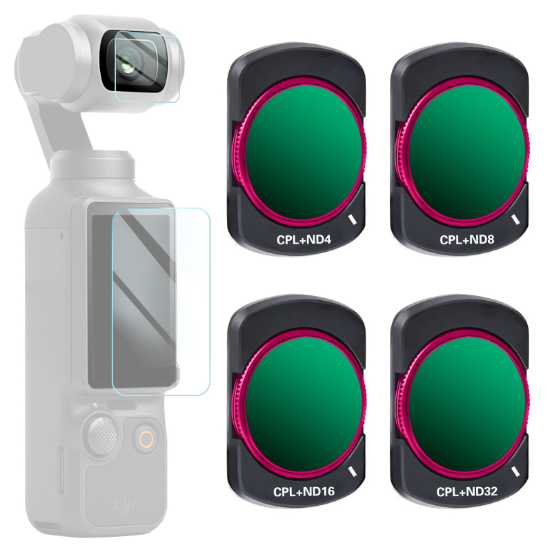 Filtru polarizant Zomei pentru DJI Osmo Pocket 3 – Eliberare magnetică rapidă UV/CPL/ND, Sticlă optică
