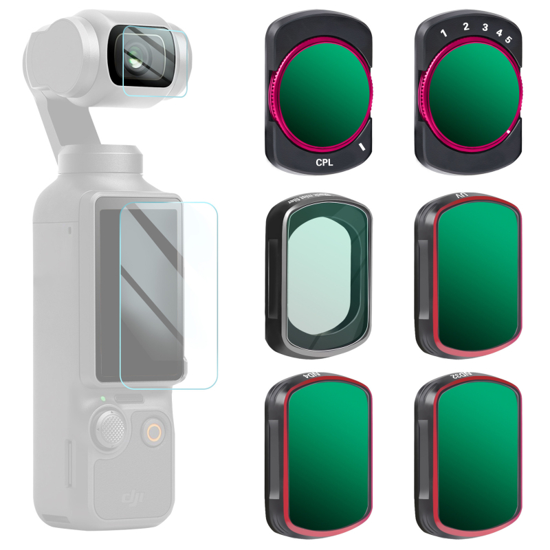Filtru polarizant Zomei pentru DJI Osmo Pocket 3 – Eliberare magnetică rapidă UV/CPL/ND, Sticlă optică
