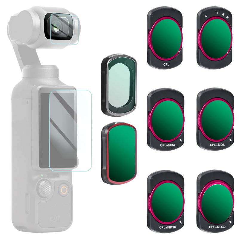 Filtru polarizant Zomei pentru DJI Osmo Pocket 3 – Eliberare magnetică rapidă UV/CPL/ND, Sticlă optică