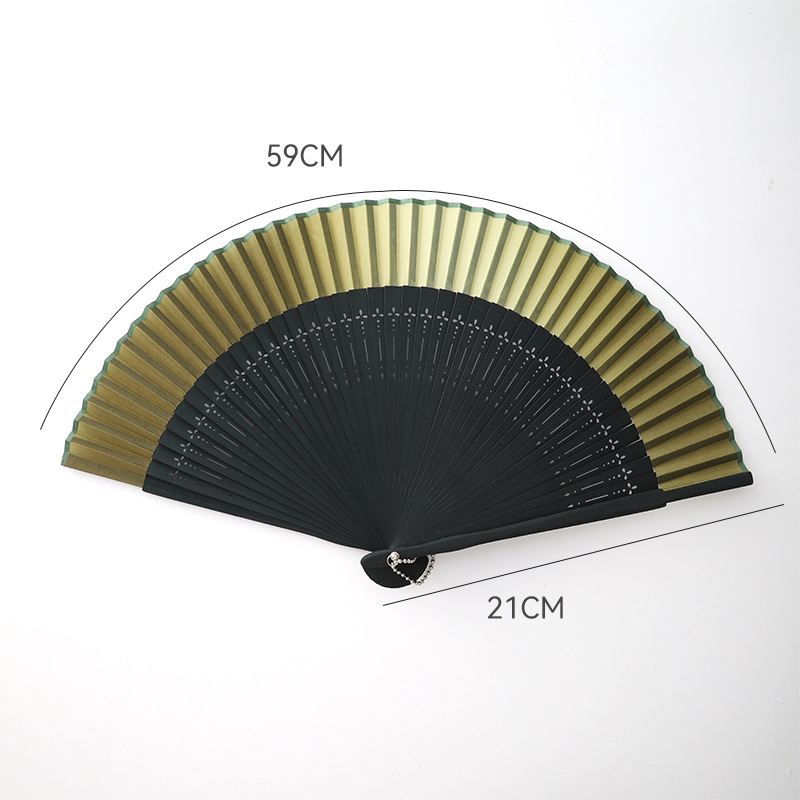 Ķīnas antīkā stila roku vents ar garu rokturi un pušķi, materiāls: audums, zīmols Tane, atsevišķa iepakošana