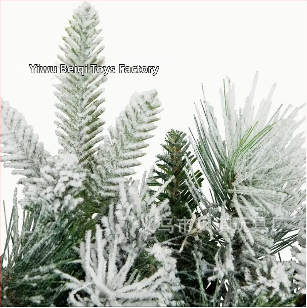 Beiqi PVC Ziemassvētku eglītes kulons – vainags ar rotangringa riņķi