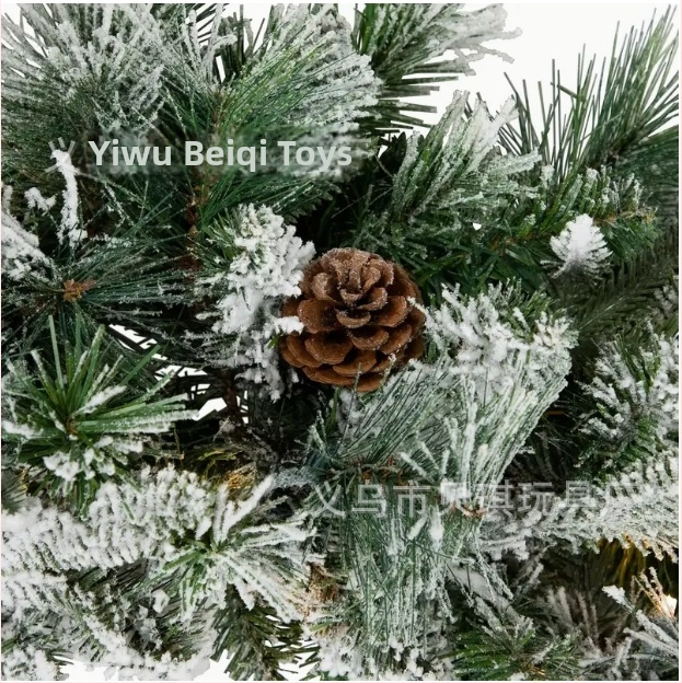 Beiqi PVC Ziemassvētku eglītes kulons – vainags ar rotangringa riņķi