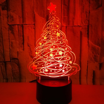 Lumină de noapte 3D LED cu abajur acrilic, telecomandă, alimentare USB, stil modern minimalist