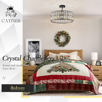 Sklenený luster s moderným minimalistickým dizajnom, krištáľové tienidlo, kovové telo z železa, LED osvetlenie, 110V, nastaviteľná výška, vhodný do obývačky a spálne