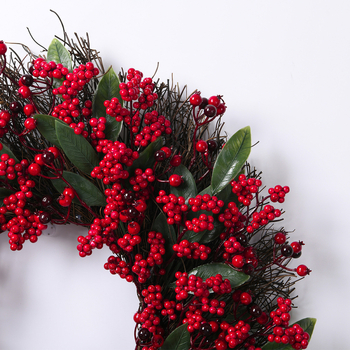 Vianočný veniec, ručne vyrobený, plastový, Huizhao