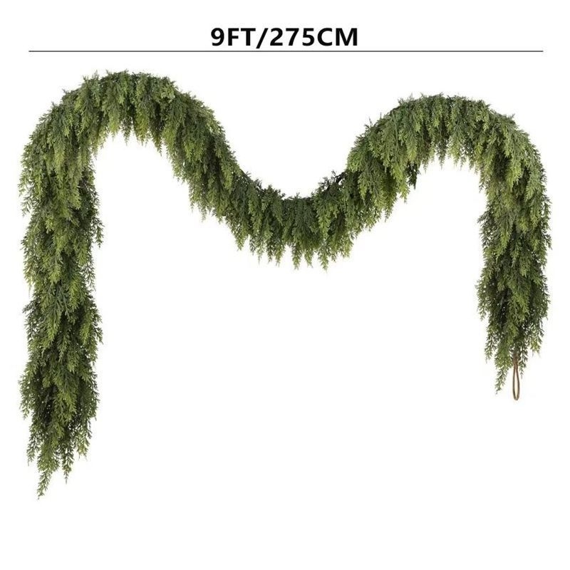 Karácsonyi függődekoráció valósághű fenyőtűkkel és fenyőlevelekkel, indamintás csíkkal | Anyag: Szövet • Stílus: Kínai • Alkalmazható ünnep: Karácsony • Cikkszám: 1006519529