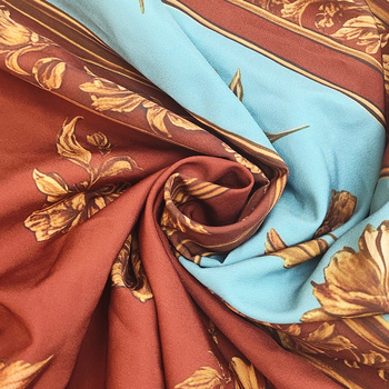 Hosszú A‑vonalú ujjatlan ruha V‑nyakkal, mintás, poliészter négyszeres rugalmassággal (Spandex)