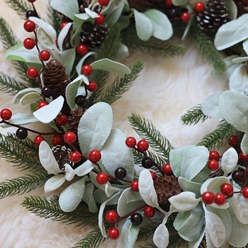 Xin yi karácsonyi girland fa, műanyag és PVC elemekkel