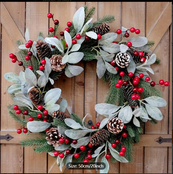 Xin yi karácsonyi girland fa, műanyag és PVC elemekkel