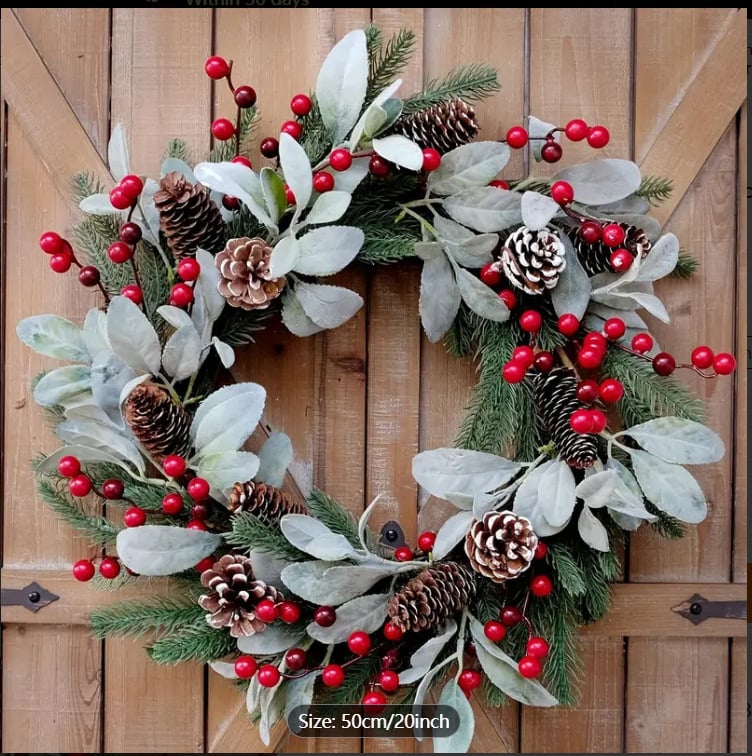 Xin yi karácsonyi girland fa, műanyag és PVC elemekkel