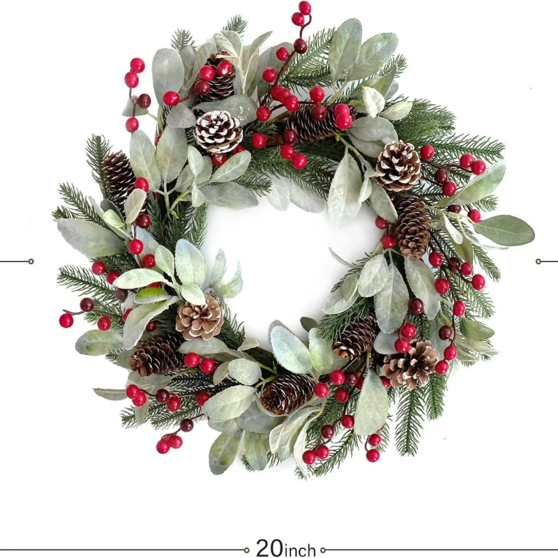 Xin yi karácsonyi girland fa, műanyag és PVC elemekkel