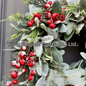 Vianočný veniec, PE materiál, americký štýl, model SD-28