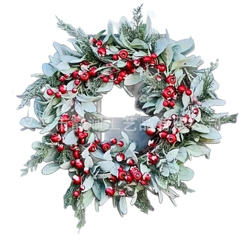 Vianočný veniec, PE materiál, americký štýl, model SD-28