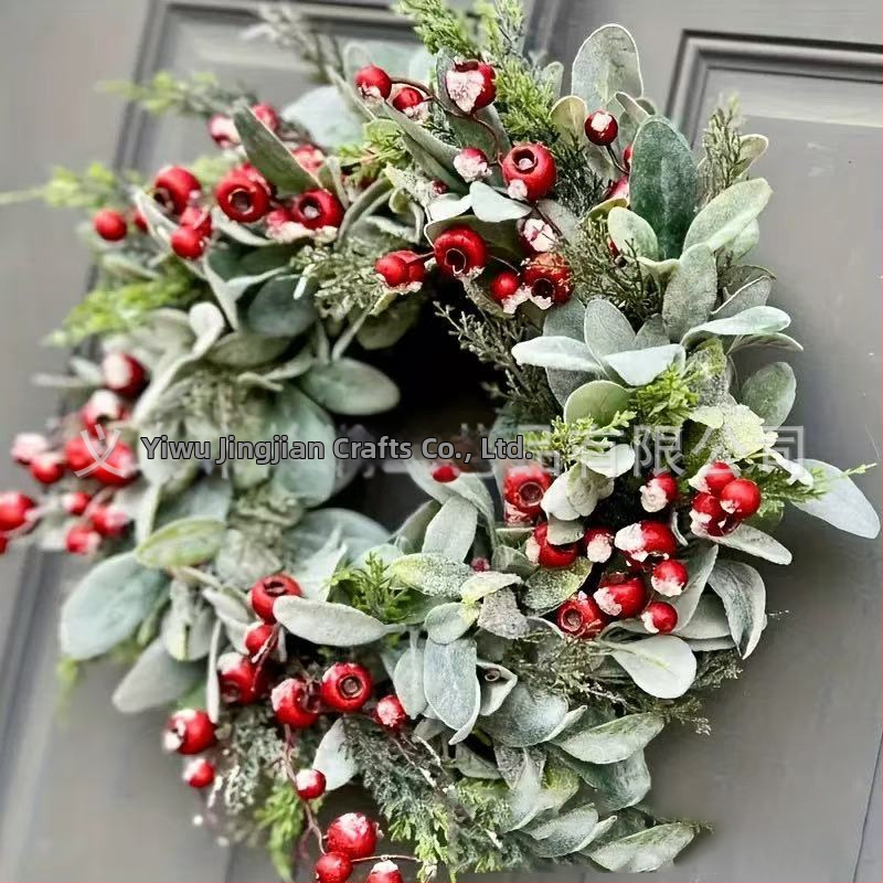 Vianočný veniec, PE materiál, americký štýl, model SD-28