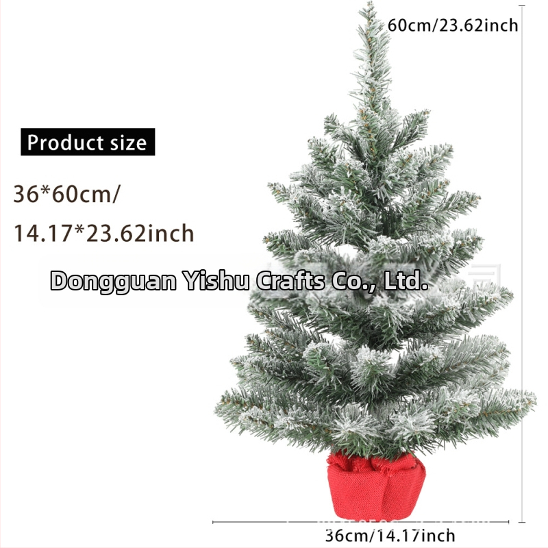 Galda Ziemassvētku eglīte no PVC — modelis 21M20PC53F, Ziemassvētku dekors