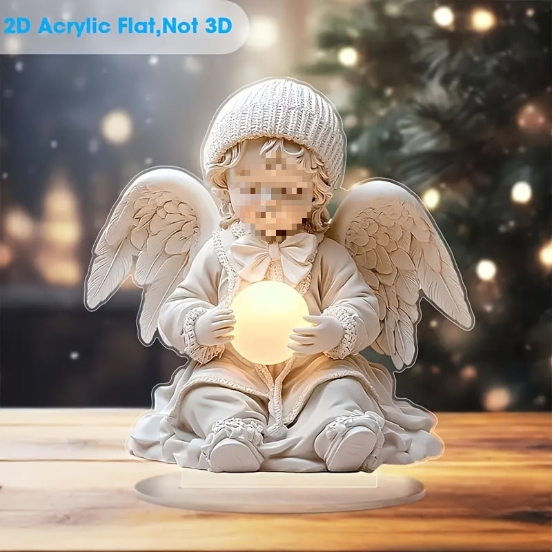 Άγγελος από ακρυλικό με μπάλα νυχτερινού φωτισμού – Bohemian στυλ για γραφείο και σαλόνι; Υλικό: Ακρυλικό; Εισαγόμενα: Όχι; Διασυνοριακή Εξαγωγή: Όχι