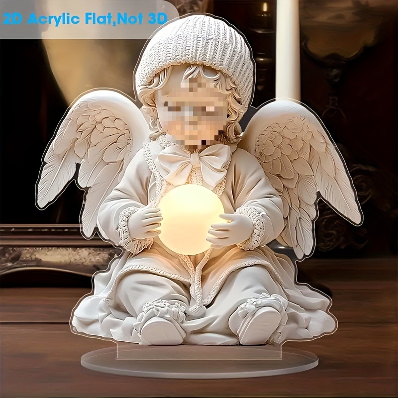 Άγγελος από ακρυλικό με μπάλα νυχτερινού φωτισμού – Bohemian στυλ για γραφείο και σαλόνι; Υλικό: Ακρυλικό; Εισαγόμενα: Όχι; Διασυνοριακή Εξαγωγή: Όχι