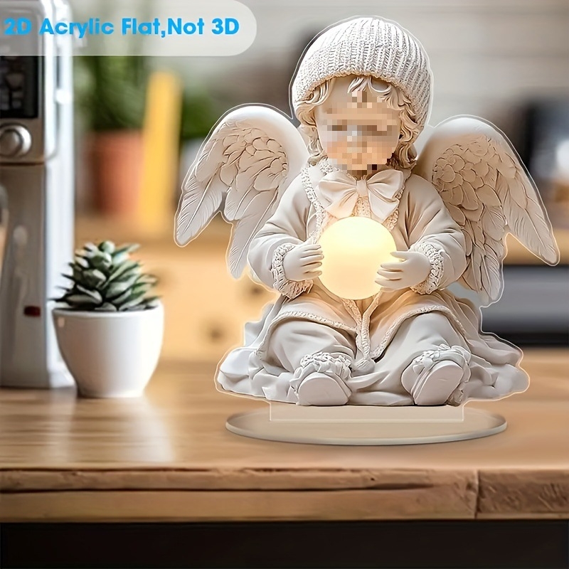 Άγγελος από ακρυλικό με μπάλα νυχτερινού φωτισμού – Bohemian στυλ για γραφείο και σαλόνι; Υλικό: Ακρυλικό; Εισαγόμενα: Όχι; Διασυνοριακή Εξαγωγή: Όχι