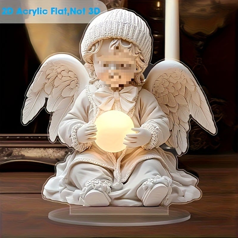 Άγγελος από ακρυλικό με μπάλα νυχτερινού φωτισμού – Bohemian στυλ για γραφείο και σαλόνι; Υλικό: Ακρυλικό; Εισαγόμενα: Όχι; Διασυνοριακή Εξαγωγή: Όχι