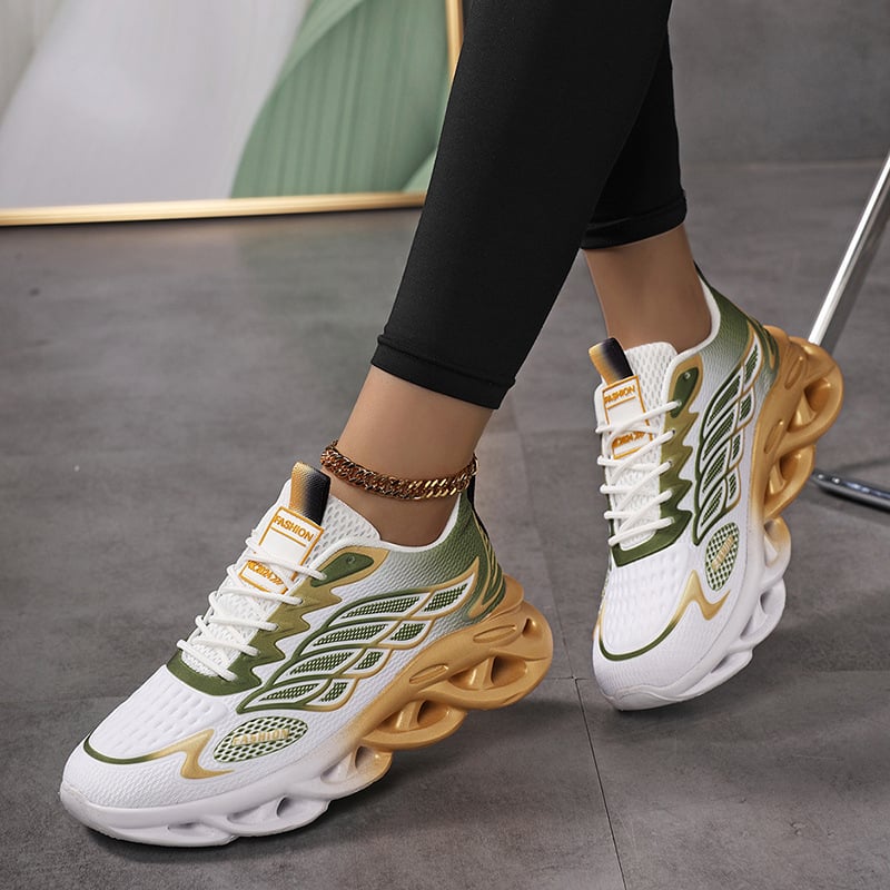 Férfi sportos-casual sneakerék hálós felsőrésszel, EVA talppal, elülső fűzőzárral, alacsony profil, kerek orral