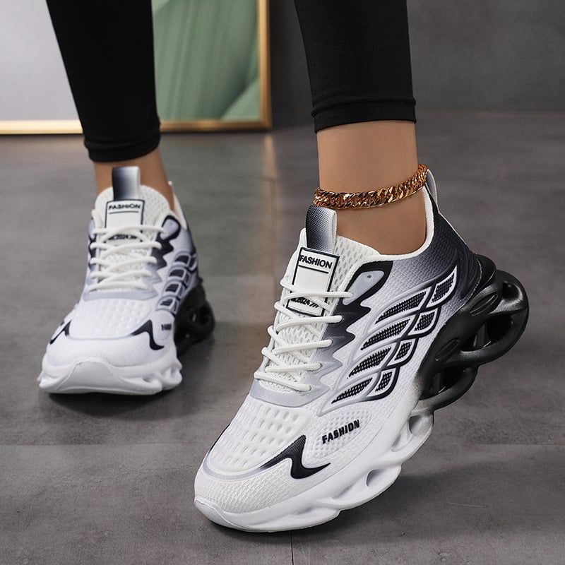 Férfi sportos-casual sneakerék hálós felsőrésszel, EVA talppal, elülső fűzőzárral, alacsony profil, kerek orral