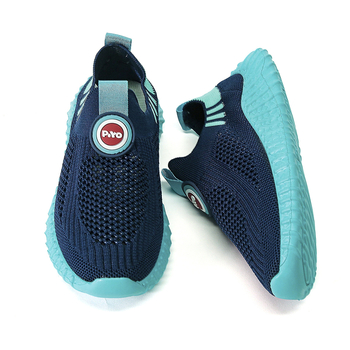 Djeca Slip-On tenisice za trčanje s prozračnim mrežastim gornjim dijelom – Unisex, lagane, pleteni gornji dio, MD potplat, brzo sušenje