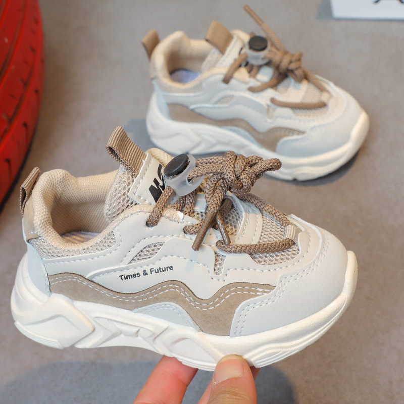 Детски водни обувки за проходи по река – дишащ PU горна част, леки, антиплъзгаща подметка от естествен каучук, закопчаване с катарама, за деца на 1–3 години, пролет 2024