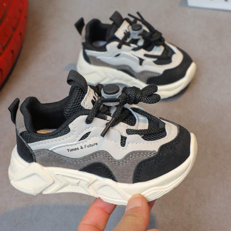 Детски водни обувки за проходи по река – дишащ PU горна част, леки, антиплъзгаща подметка от естествен каучук, закопчаване с катарама, за деца на 1–3 години, пролет 2024