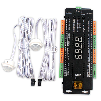 LED φωτιστικό σκάλας 2 σε 1 με αισθητήρα και ελεγκτή, Μοντέλο 221, 12–24V, τερματική καλωδίωση