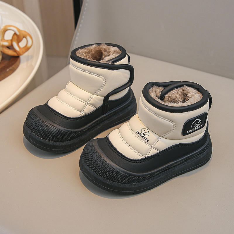 Dječje čizme do gležnja, vodootporne od kože mikrovlakna, unisex, 4–12 godina, svakodnevni stil (Gornji materijal: Koža mikrovlakna; Vodootpornost; Spol: Unisex; Godine: 4–12; Stil: Svakodnevni)