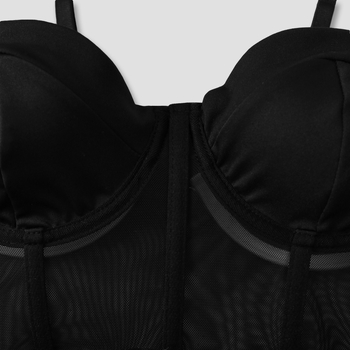 Ženska mini haljina bez rukava s otvorenim leđima, V-izrez, tijesan kroj, poliester s elastanom