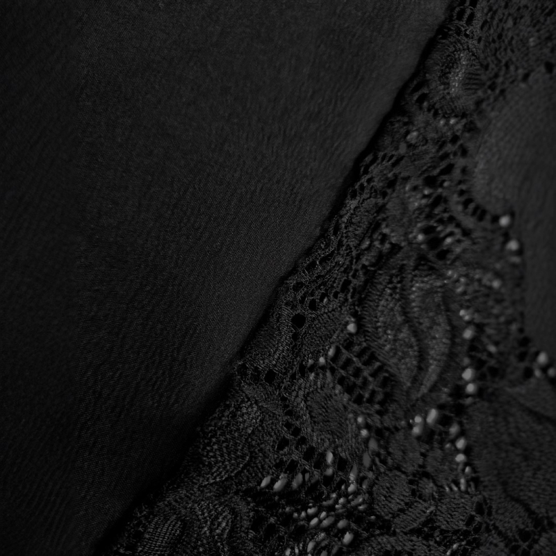 Elegáns nyakpántos, ujjatlan ruha virágos hímzéssel, poliészter keverék, hosszú A-vonalú szabás