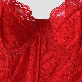 Csipkés váll nélküli ruha lyukasztott halszálka mintával, V-nyak, magas derék (2024 tél)