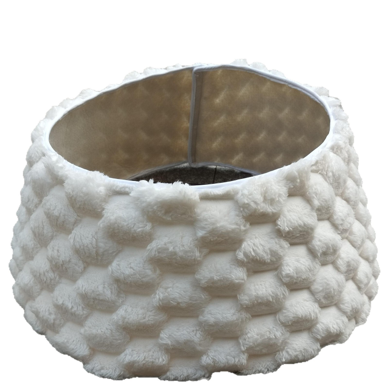 Sukňa na vianočný stromček zo sametu so 3D kvetinovým vzorom (americký štýl, SDMRSW, Vianoce)