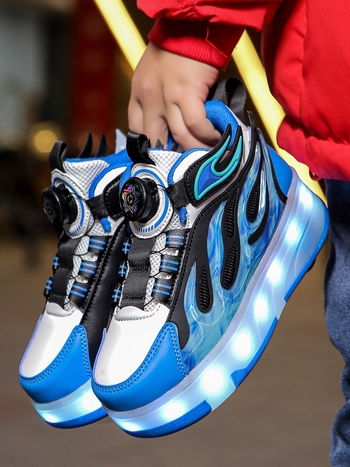 Detské kolieskové topánky, štyri kolieska, dvojradové kolieska, PU kolieska, pohlavie univerzálne, značka Wanfeng