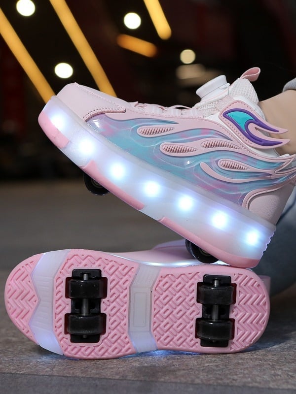 Detské kolieskové topánky, štyri kolieska, dvojradové kolieska, PU kolieska, pohlavie univerzálne, značka Wanfeng