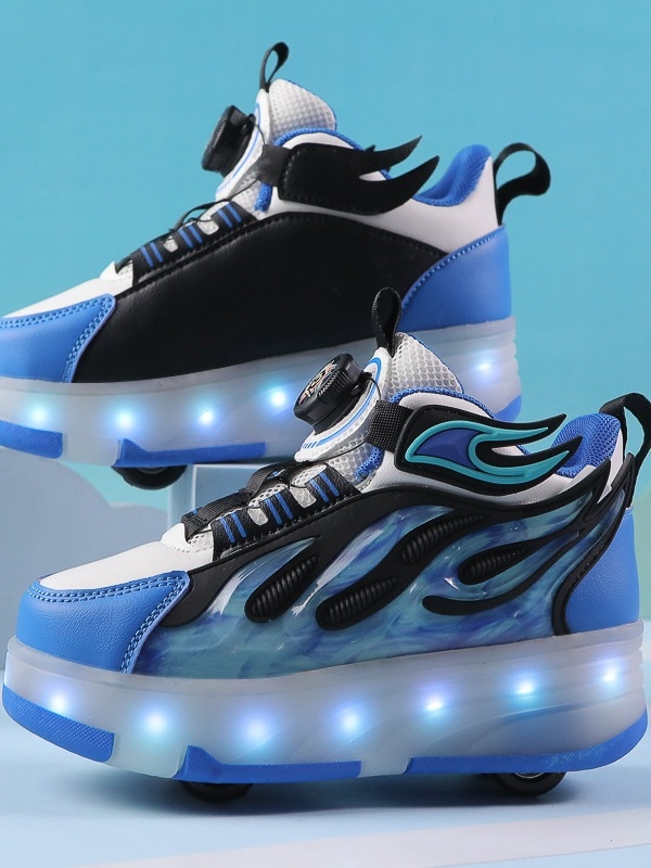 Detské kolieskové topánky, štyri kolieska, dvojradové kolieska, PU kolieska, pohlavie univerzálne, značka Wanfeng