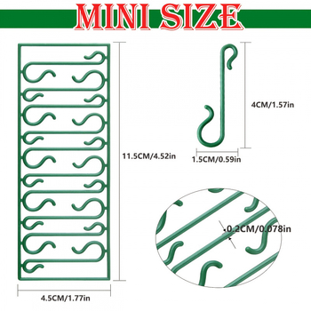 Plastové vianočné ozdobné háčiky, opakovane použiteľné, model jd601099710318166