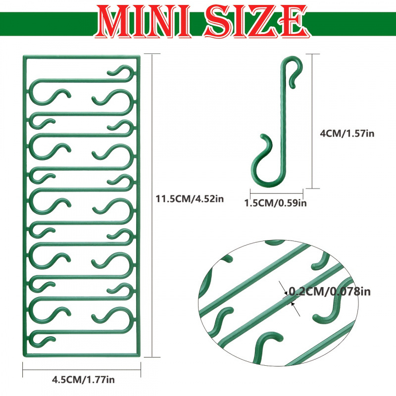 Plastové vianočné ozdobné háčiky, opakovane použiteľné, model jd601099710318166