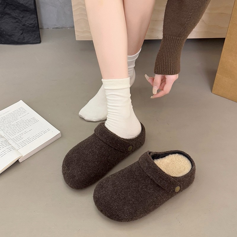 Furry slip-on mokasíny s ukrytým zvýšením výšky, vrchná časť semi-velúr, gumová podrážka, každodenné nosenie, 0–3 cm výška