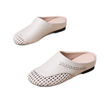 Sandalai su stora padu, tinklelio viršus, kvėpuojantys, su vienu dirželiu, uždari pirštai