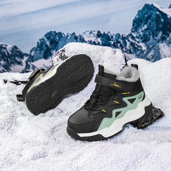 Детски спортни обувки за момчета с лепенка, микрофибър горна част, подметка TPR, райе модел, за зимно-пролетно-есенно носене, възраст 4–16 г.