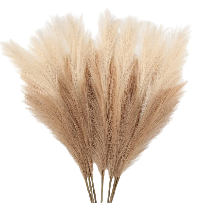 Μπουκέτο αποξηραμένων καλαμιών, πολυεστερικό ύφασμα, διακόσμηση σαλονιού