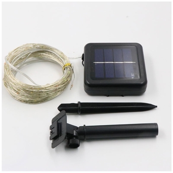 Solarna LED nit s bakrenim vodičem za vanjsku dekoraciju dvorišta