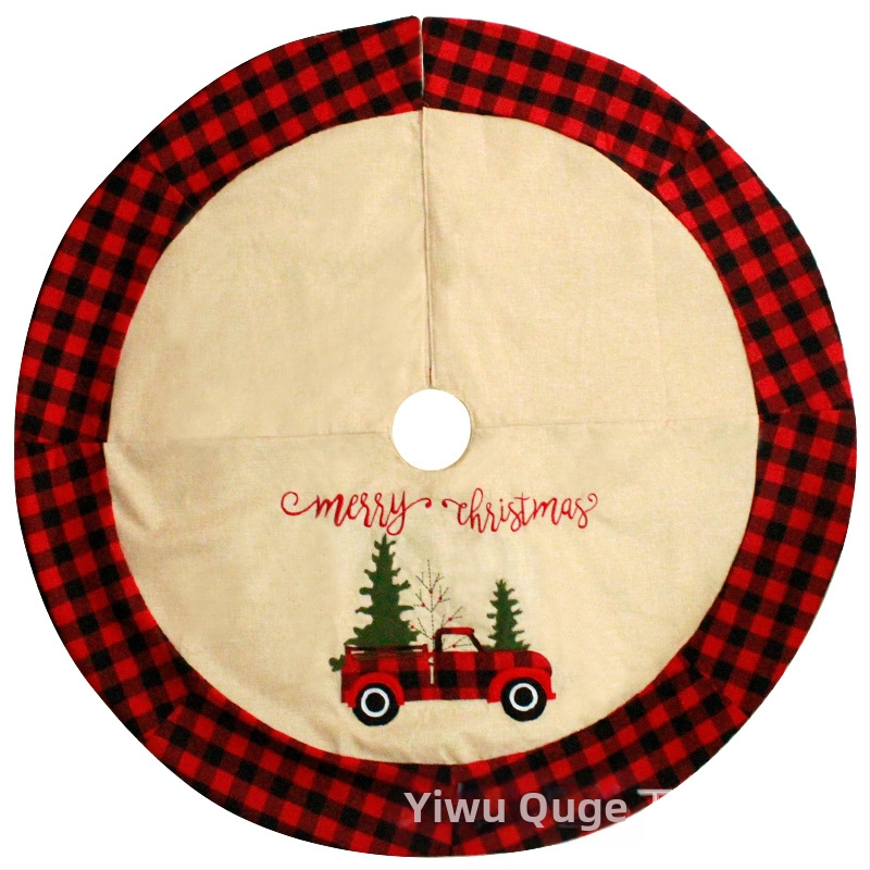 Sukňa pod stromček, textilný materiál, s mašľou, dekoratívny rekvizit pre vianočnú výzdobu, Fun pigeon