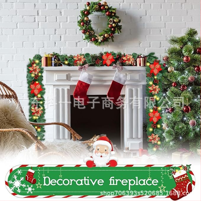 Rattan jõulude ukse ripat dekoratsioon – käsitöö, bränd Shake it, seeria 1