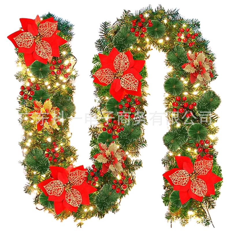 Ratanový vianočný záves na dvere – ručne vyrobený, značka Shake it, séria 1